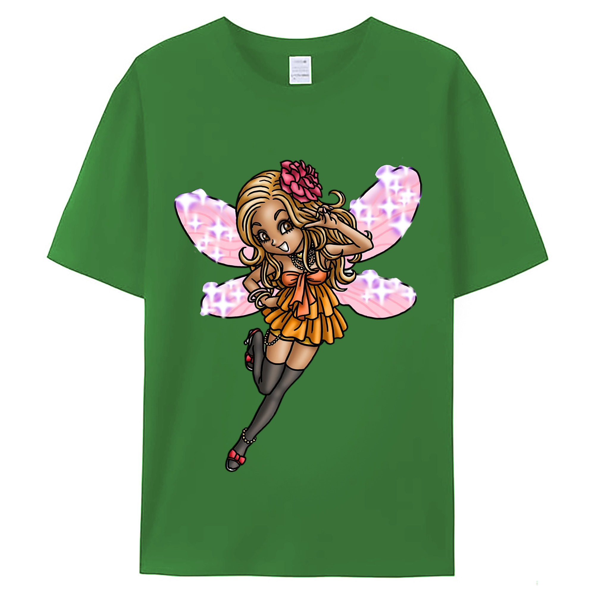 （画像用） ドラゴンクエスト Doragon Kuesuto Dragon Quest レディースカジュアルプリントTシャツ（綿100％）
